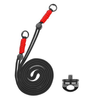BRDRC Camera Strap Crossbody Lanyard With 1/4 inch Screw Anti-loss Rope Accessory