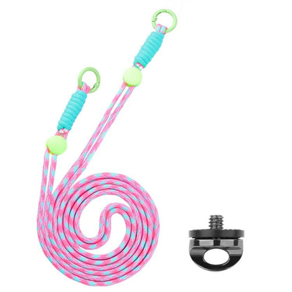 BRDRC Camera Strap Crossbody Lanyard With 1/4 inch Screw Anti-loss Rope Accessory
