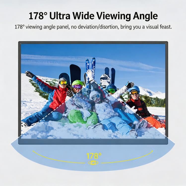 15.6 Inch 4K Portable Monitor Touchscreen UHD 3840x2160 External Screen With Full Lamination, USB-C HDMI Travel Monitor, 15.6 Inch 4K