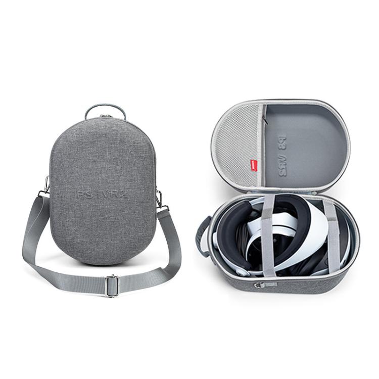 For PlayStation VR2 Portable Protective Storage Bag, Handbag Dark Gray, Shoulder Strap Dark Gray