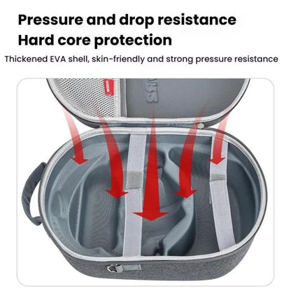 For PlayStation VR2 Portable Protective Storage Bag, Handbag Dark Gray, Shoulder Strap Dark Gray