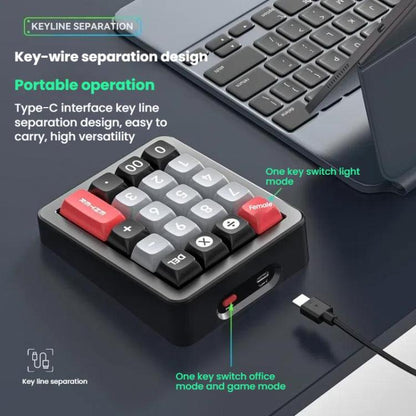 MKESPN K812 GASKET Aluminum Alloy RGB Hot-Swap Customized Wired Mini Mechanical Gaming Keyboard
