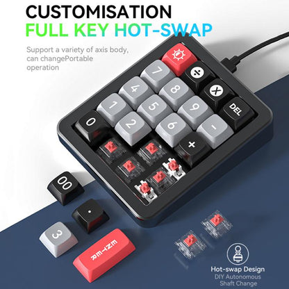 MKESPN K812 GASKET Aluminum Alloy RGB Hot-Swap Customized Wired Mini Mechanical Gaming Keyboard