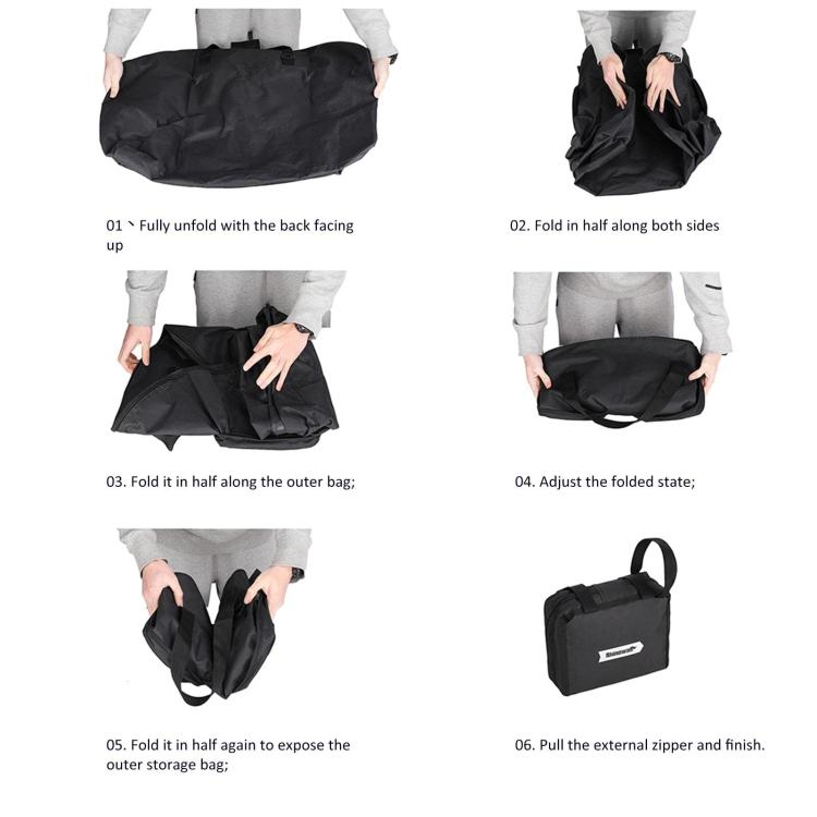 Rhinowalk RF203BK 20-inch Folding Bicycle Waterproof Storage Bag Bicycle Handbag, RF203BK