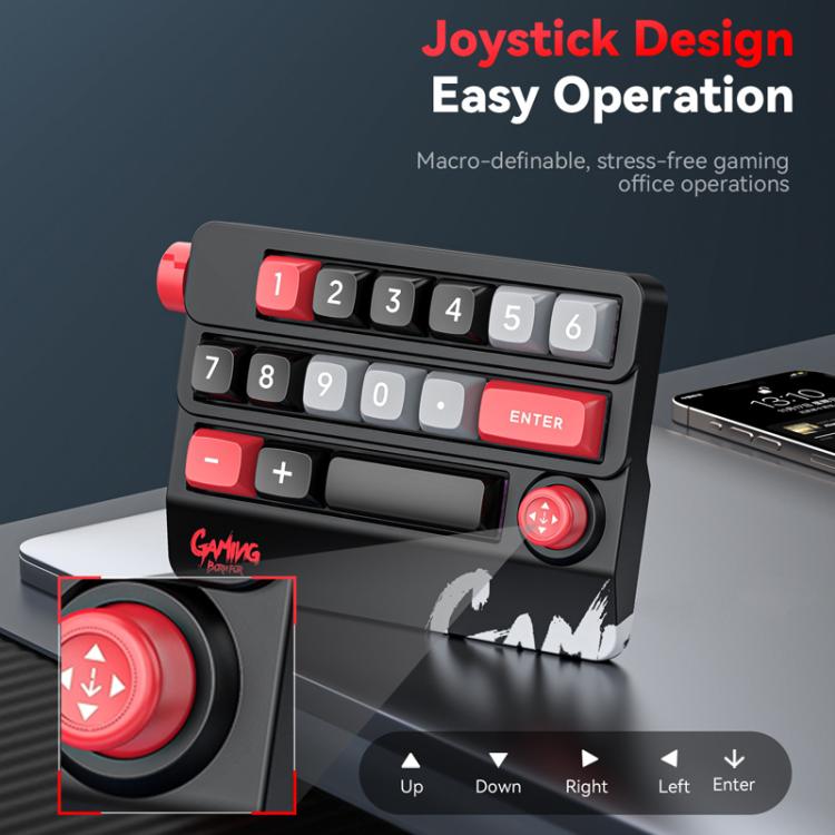 MKESPN RGB Hot Swap Wired Mechanical Keyboard Rocker Knob Programming Macro Custom Gaming Keyboard