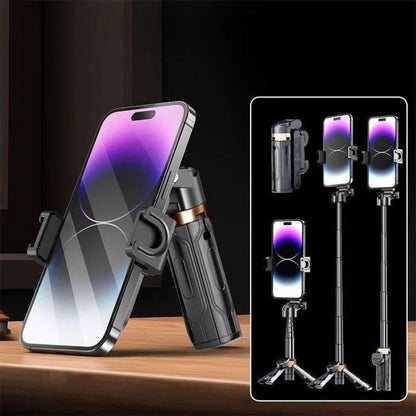Pocket Mini Selfie Stick 3 In 1 Extendable Grip Phone Tripod With Bluetooth Remote Control
