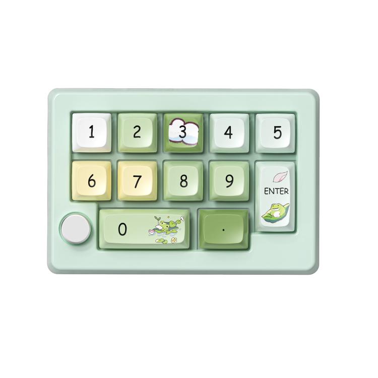 MKESPN W908 Wireless Tri-Mode Hot-Swappable Macro-Defined RGB Backlit Gaming Mechanical Keypad