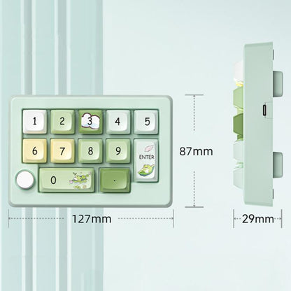 MKESPN W908 Wireless Tri-Mode Hot-Swappable Macro-Defined RGB Backlit Gaming Mechanical Keypad