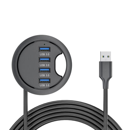 Desk Grommet Splitter HUB Dock Station, Cable Length 1.2m, 4 x USB3.0, 3 x USB3.0+TF+SD, 3xUSB3.0+3.5mm, 2xUSB3.0+USB-C+3.5mm, 2xUSB3.0+USB-C+SD/MMC