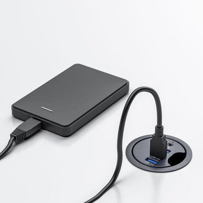Desk Grommet Splitter HUB Dock Station, Cable Length 1.2m, 4 x USB3.0, 3 x USB3.0+TF+SD, 3xUSB3.0+3.5mm, 2xUSB3.0+USB-C+3.5mm, 2xUSB3.0+USB-C+SD/MMC