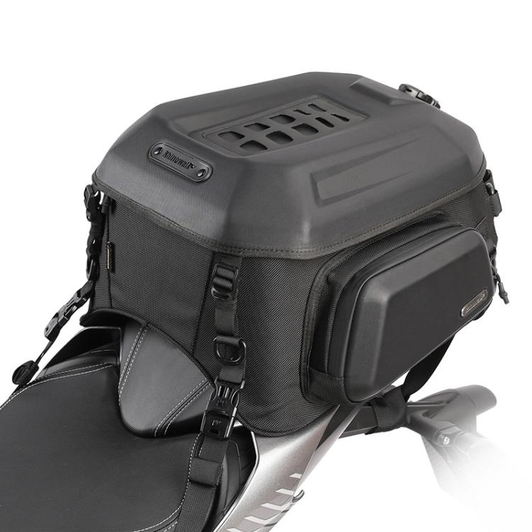 Rhinowalk MT2335 23L-35L Expandable Large-capacity EVA Hard Shell Motorcycle Tail Bag