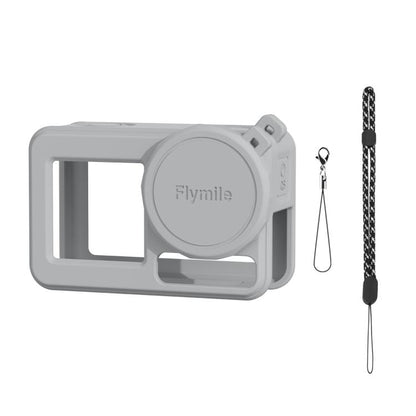 For DJI Osmo Action 3 / 4 / 5 Pro Flymile Silicone Cover Sport Camera Lens Drop Cases