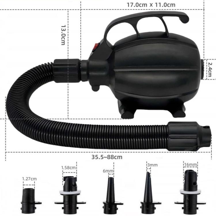 GLD-318 High Power 600W Electrical Inflatable Pump Tent Yoga Mat Inflator, US Plug