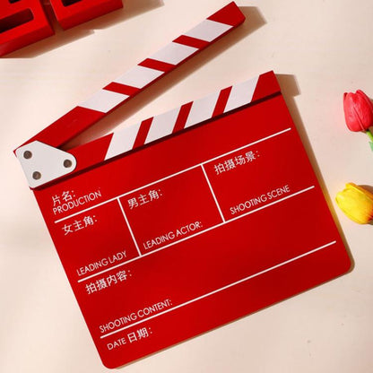 Wooden Director Board Shooting Video Movie City Scene Record Board Photography Props, Large Red, Small P Black, Small P White, Small U Black, With Chinese Small White, With Chinese Small Black, Large U Black, Large P Black, Large U White...