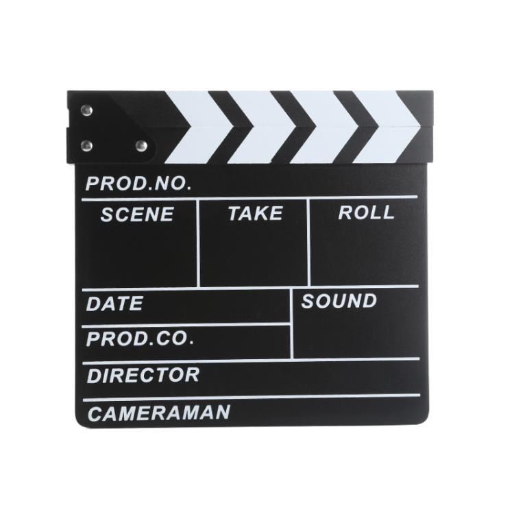 Wooden Director Board Shooting Video Movie City Scene Record Board Photography Props, Large Red, Small P Black, Small P White, Small U Black, With Chinese Small White, With Chinese Small Black, Large U Black, Large P Black, Large U White...