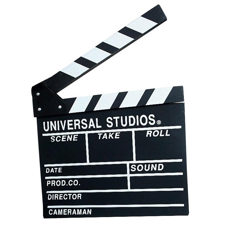 Wooden Director Board Shooting Video Movie City Scene Record Board Photography Props, Large Red, Small P Black, Small P White, Small U Black, With Chinese Small White, With Chinese Small Black, Large U Black, Large P Black, Large U White...