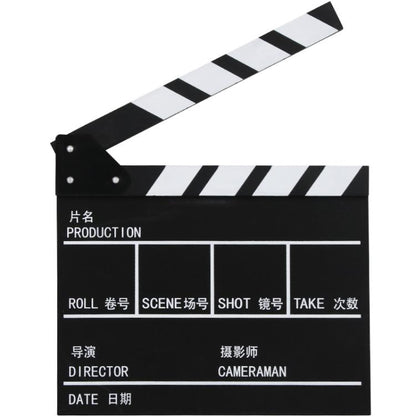 Wooden Director Board Shooting Video Movie City Scene Record Board Photography Props, Large Red, Small P Black, Small P White, Small U Black, With Chinese Small White, With Chinese Small Black, Large U Black, Large P Black, Large U White...
