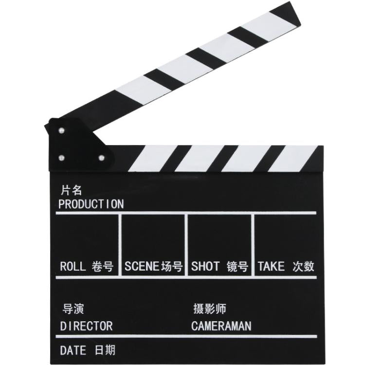 Wooden Director Board Shooting Video Movie City Scene Record Board Photography Props, Large Red, Small P Black, Small P White, Small U Black, With Chinese Small White, With Chinese Small Black, Large U Black, Large P Black, Large U White...