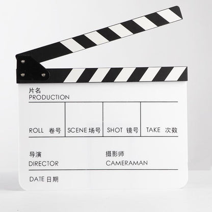 Wooden Director Board Shooting Video Movie City Scene Record Board Photography Props, Large Red, Small P Black, Small P White, Small U Black, With Chinese Small White, With Chinese Small Black, Large U Black, Large P Black, Large U White...