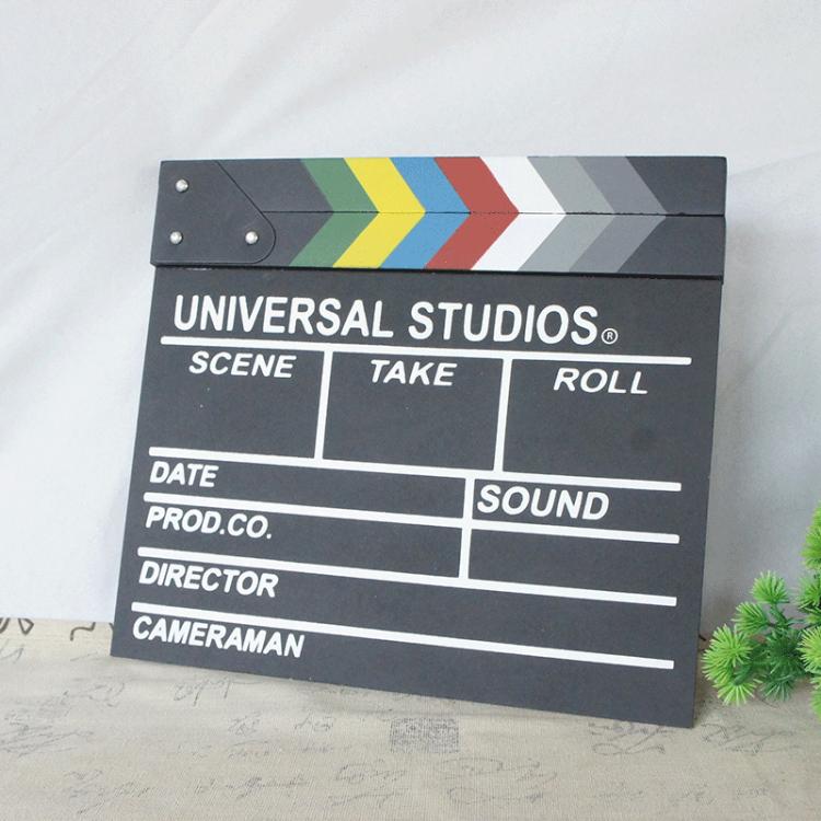 Wooden Director Board Shooting Video Movie City Scene Record Board Photography Props, Large Red, Small P Black, Small P White, Small U Black, With Chinese Small White, With Chinese Small Black, Large U Black, Large P Black, Large U White...