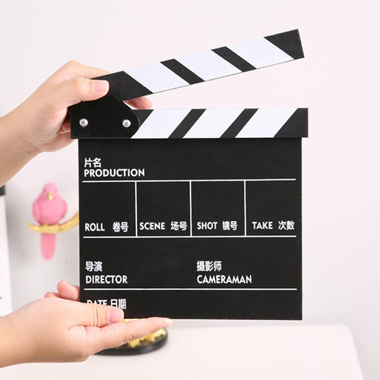 Wooden Director Board Shooting Video Movie City Scene Record Board Photography Props, Large Red, Small P Black, Small P White, Small U Black, With Chinese Small White, With Chinese Small Black, Large U Black, Large P Black, Large U White...