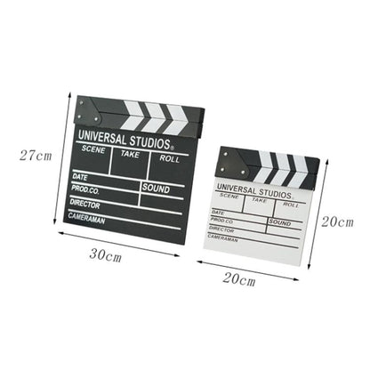 Wooden Director Board Shooting Video Movie City Scene Record Board Photography Props, Large Red, Small P Black, Small P White, Small U Black, With Chinese Small White, With Chinese Small Black, Large U Black, Large P Black, Large U White...
