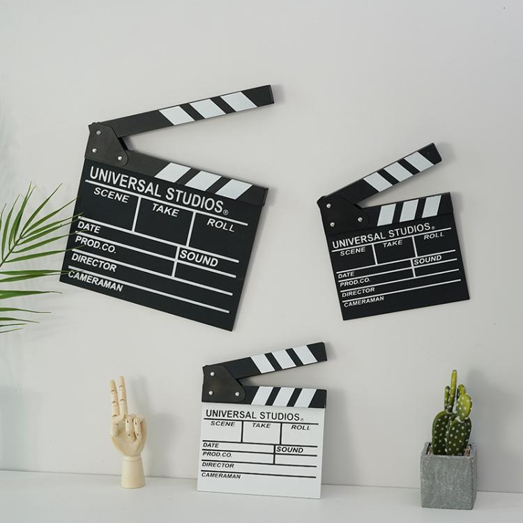 Wooden Director Board Shooting Video Movie City Scene Record Board Photography Props, Large Red, Small P Black, Small P White, Small U Black, With Chinese Small White, With Chinese Small Black, Large U Black, Large P Black, Large U White...