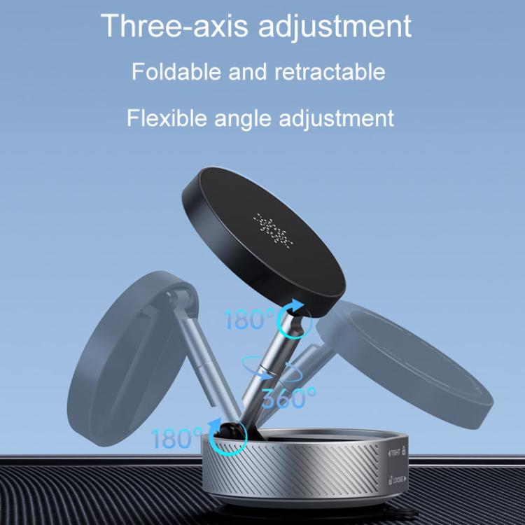 T20 Magnetic Car Phone Holder Car Center Console Navigation Portable Folding Stand