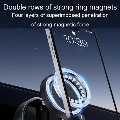 T20 Magnetic Car Phone Holder Car Center Console Navigation Portable Folding Stand