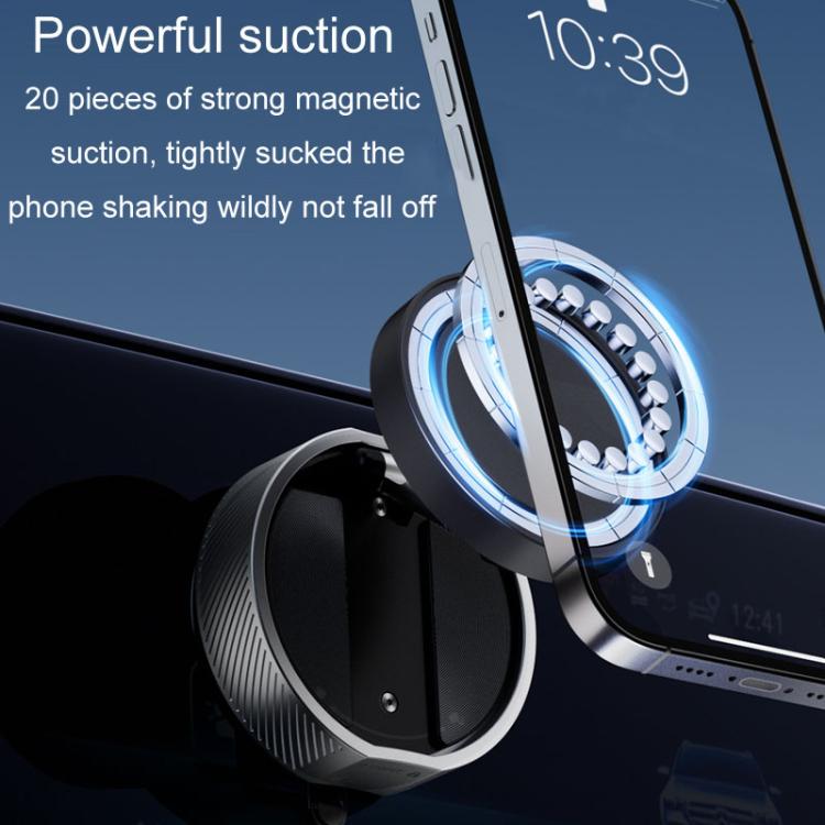 T20 Magnetic Car Phone Holder Car Center Console Navigation Portable Folding Stand