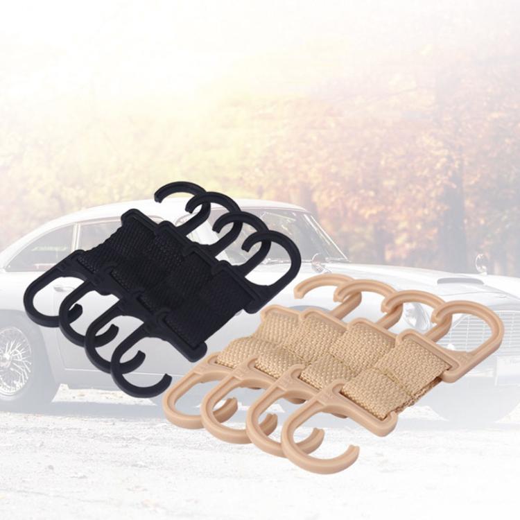 4pcs / Set Car Seatback Headrest Hooks Hidden Anti-Knock Car Rear Seat Organizer Hangers