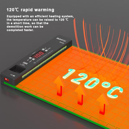 BAKU BA-940 16-inch LCD Screen Removal Work Mat With Heating System and Dust Lighting, US Plug, EU Plug