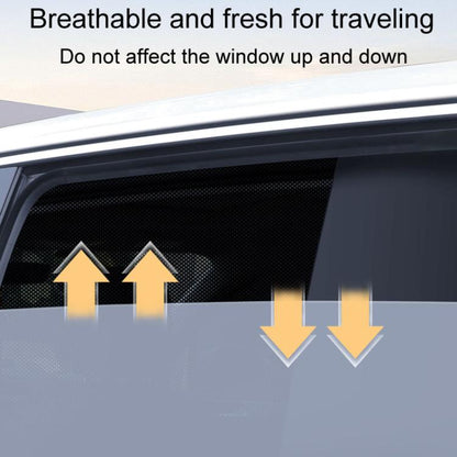 Universal Magnetic Car Sunshade Double Splicing Design Breathable Car Curtains, Vertical Splicing Driver, Vertical Splicing Passenger, Vertical Splicing Left Rear, Vertical Splicing Right Rear, Horizontal Splicing Driver, Horizontal Splicing Passenger
