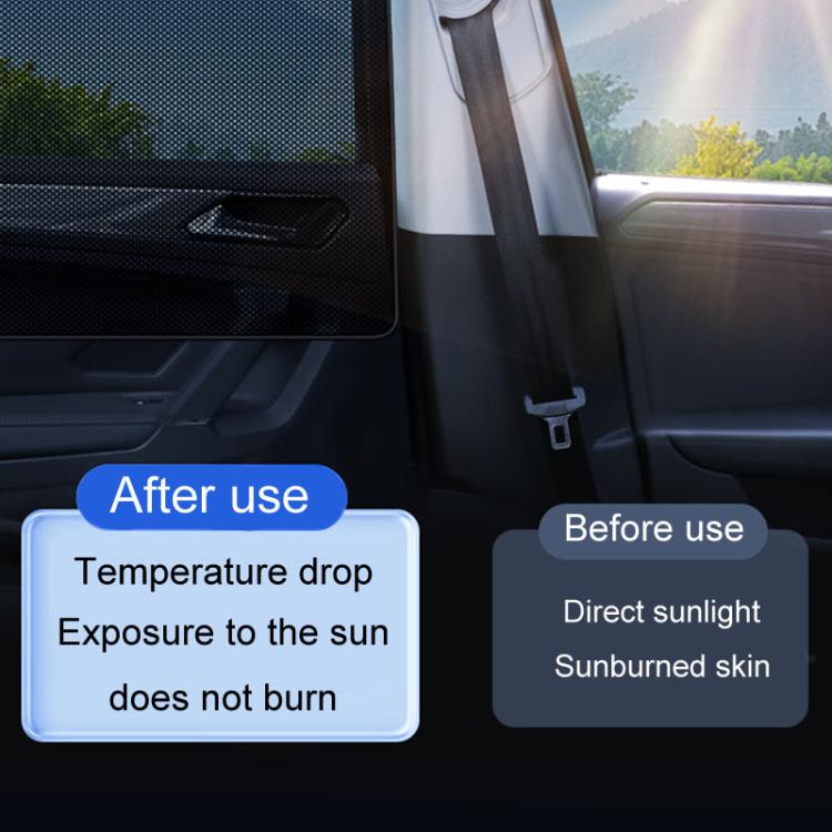 Universal Magnetic Car Sunshade Double Splicing Design Breathable Car Curtains, Vertical Splicing Driver, Vertical Splicing Passenger, Vertical Splicing Left Rear, Vertical Splicing Right Rear, Horizontal Splicing Driver, Horizontal Splicing Passenger