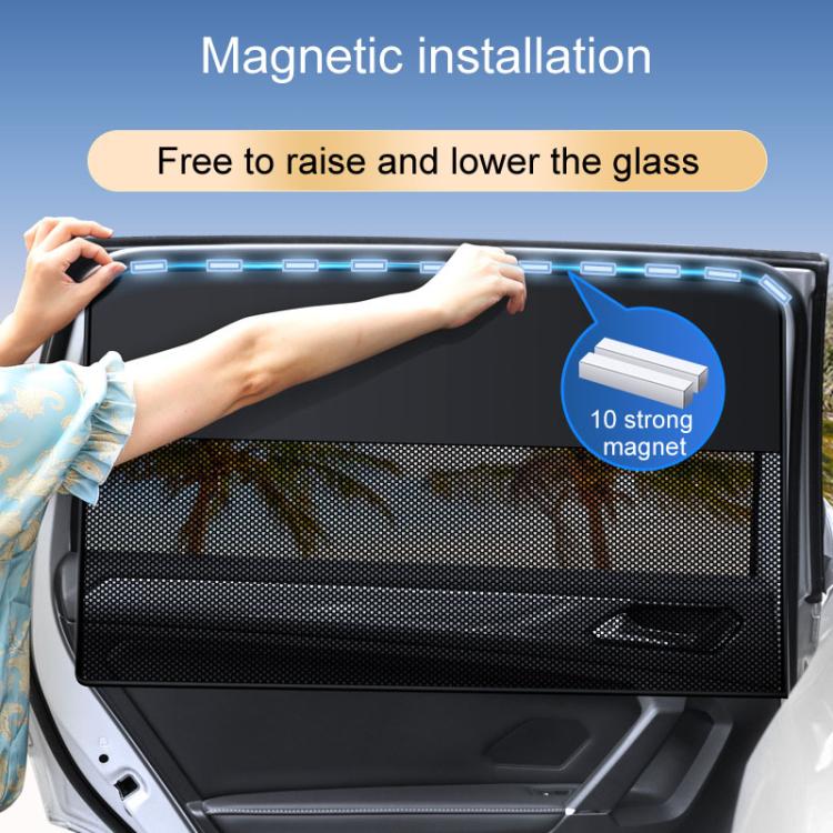 Universal Magnetic Car Sunshade Double Splicing Design Breathable Car Curtains, Vertical Splicing Driver, Vertical Splicing Passenger, Vertical Splicing Left Rear, Vertical Splicing Right Rear, Horizontal Splicing Driver, Horizontal Splicing Passenger