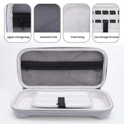 For Nintendo Switch 2 Game Console Storage Bag EVA Fabric Handbag, X-Pattern Gray, X-Pattern Black