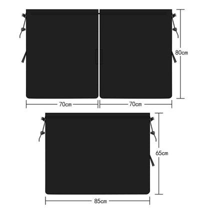5pcs / Set Car Rear Side Blackout Sunshade Curtains Automobile Privacy Sunshade