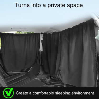 5pcs / Set Car Rear Side Blackout Sunshade Curtains Automobile Privacy Sunshade