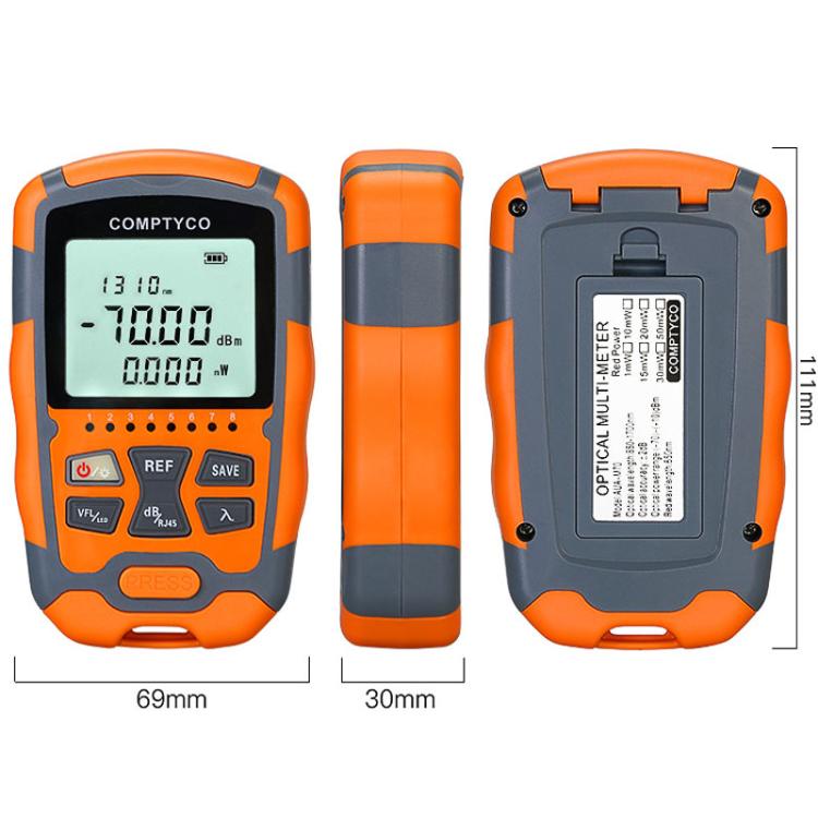 4 In 1 Mini Optical Power Meter Red Light Integrated Machine Portable Power Test Equipment, M70 1mw, M70 10mw, M70 15mw, M70 20mw, M70 30mw, M70 50mw, M50 1mw, M50 10mw, M50 15mw, M50 20mw, M50 30mw, M50 50mw