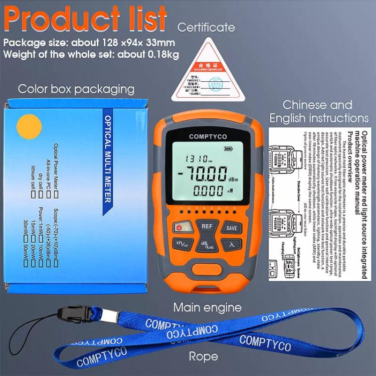 4 In 1 Mini Optical Power Meter Red Light Integrated Machine Portable Power Test Equipment, M70 1mw, M70 10mw, M70 15mw, M70 20mw, M70 30mw, M70 50mw, M50 1mw, M50 10mw, M50 15mw, M50 20mw, M50 30mw, M50 50mw