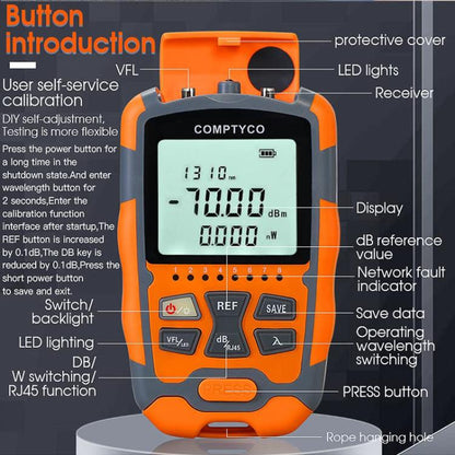 4 In 1 Mini Optical Power Meter Red Light Integrated Machine Portable Power Test Equipment, M70 1mw, M70 10mw, M70 15mw, M70 20mw, M70 30mw, M70 50mw, M50 1mw, M50 10mw, M50 15mw, M50 20mw, M50 30mw, M50 50mw
