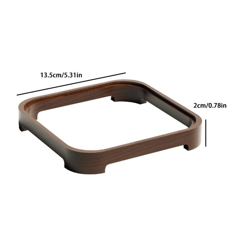 For MAC Mini M4 Wooden Desktop Host Bracket Base Heat Dissipation Rack, Walnut, Beech