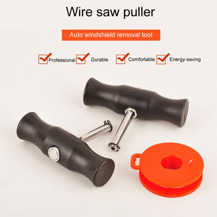 Wire Saw Windshield Removal Tool Hand-Pulled Wire Cable Puller