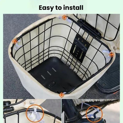 E-bike Basket Sunscreen Cover Hanging Bag Rainproof Cover Storage Bag