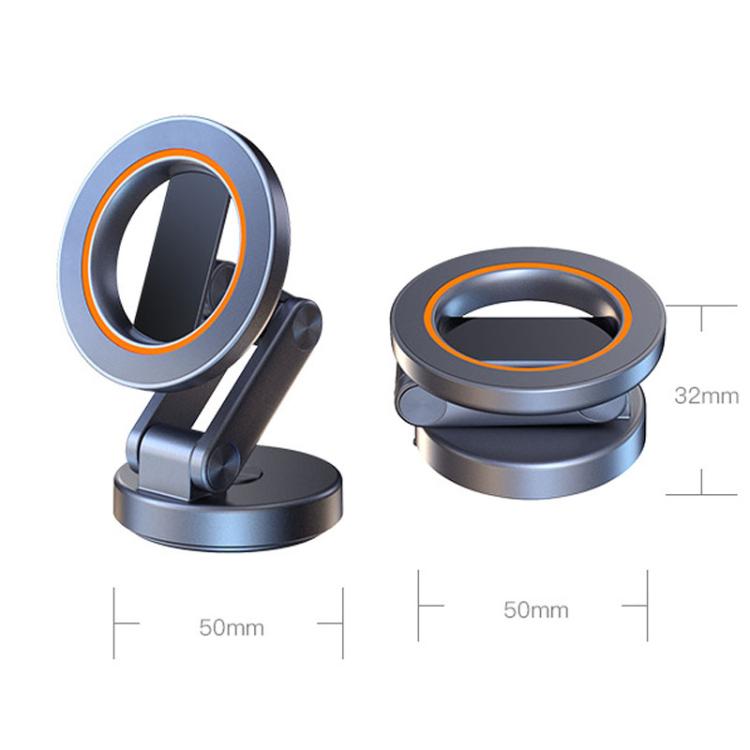 JK-319 Universal Foldable Car Cell Phone Holder Car Dashboard Rotating Magnetic Navigation Mount