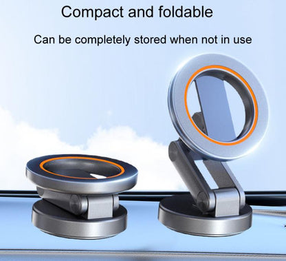 JK-319 Universal Foldable Car Cell Phone Holder Car Dashboard Rotating Magnetic Navigation Mount