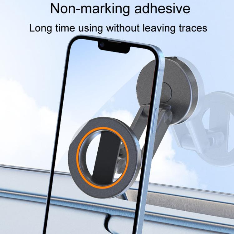 JK-319 Universal Foldable Car Cell Phone Holder Car Dashboard Rotating Magnetic Navigation Mount