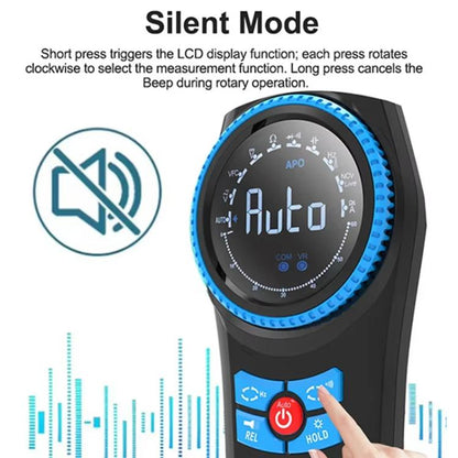 Rotary Auto Ranging Multimeter Voltage Resistance Measurement Buzzer, DT-24R