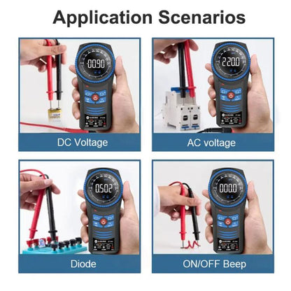 Rotary Auto Ranging Multimeter Voltage Resistance Measurement Buzzer, DT-24R
