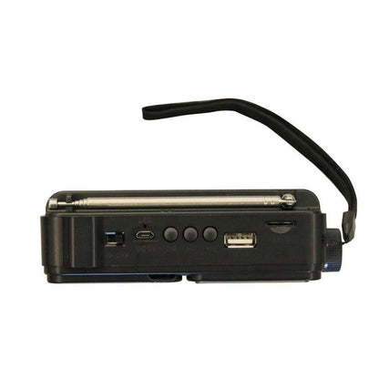 322BTS Solar Multi-band Antenna FM Radio Portable Flashlight Bluetooth Speaker